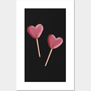 Heart Lollipops Posters and Art